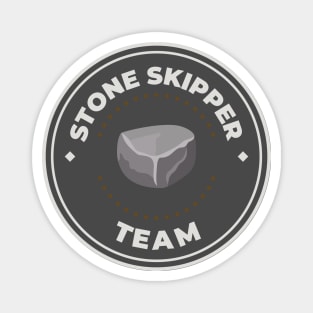 Stone skipping team logo Magnet